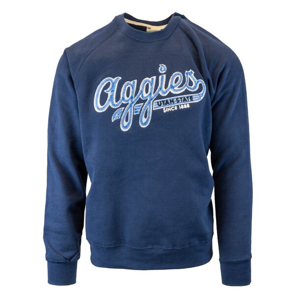 SWEATSHIRT CREW AGGIES UTAH STATE CHAIN STITCH MV SPORT